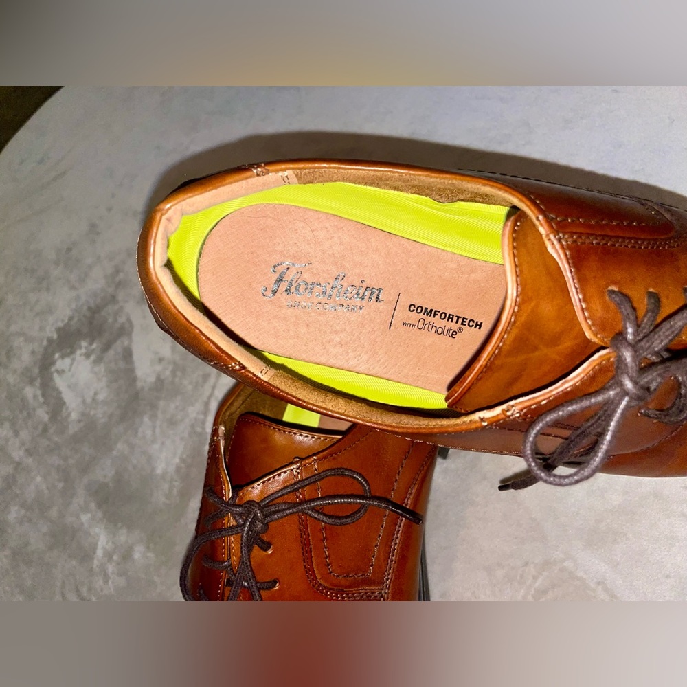 Florsheim dress shoes, Size 13, Comfortech with Ortholite insoles. - Picture 4 of 5